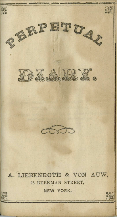 1865 Diary