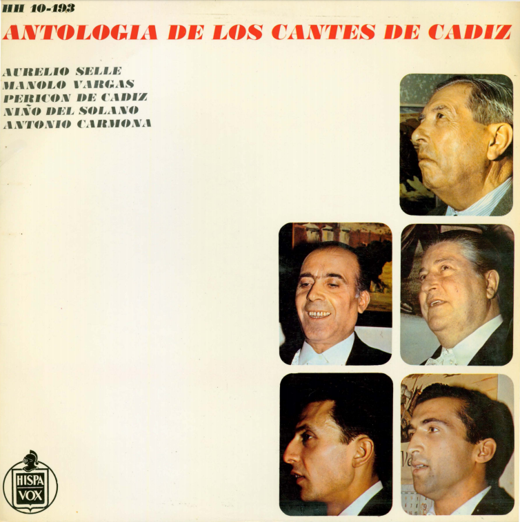 Album cover for Antologia de los Cantes de Cadiz