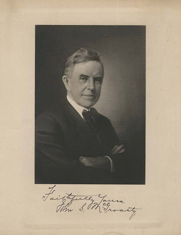 Print portrait of John S. McGroarty.